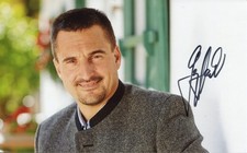 Legenda saneczek Georg Hackl oryginalny autograf 3 x mistrz olimpijski