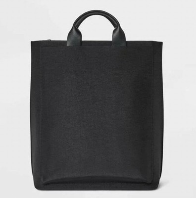 A New Day Modern Backpack   Sleek Black Minimalist Design
