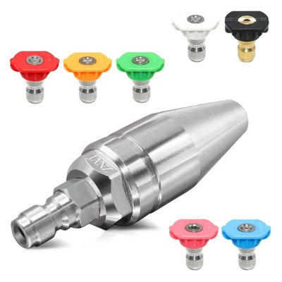 #ad 4000Psi Pressure Washer Rotating Nozzle for Hot and Cold Water 7 Color Tip $48.57