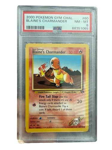 2000 Pokemon Gym Challenge Blaine's Charmander #60 PSA 8 NM-MT-unlimited