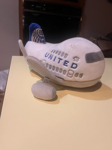 Daron United Airlines Peluche Aereo Giocattolo Pubblicità Primo Volo Imbottito - Foto 6 di 6