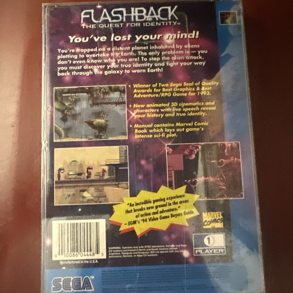 Sega CD Flashback The Quest For Identity Ma13 New - Image 2 of 4