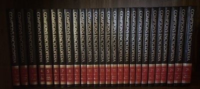 1990 Compton's Encyclopedia By Britannica Complete 26 Volume Complete Set Red