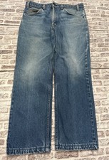 Levis Orange Tab 509 Jeans Sz 33x26 USA 1986 Medium Wash Whiskers Distressed