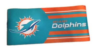 Miami Dolphins 22x10'' Mat/Pad Non-Slip Back Indoor/Outdoor Bathroom Kitchen Desk