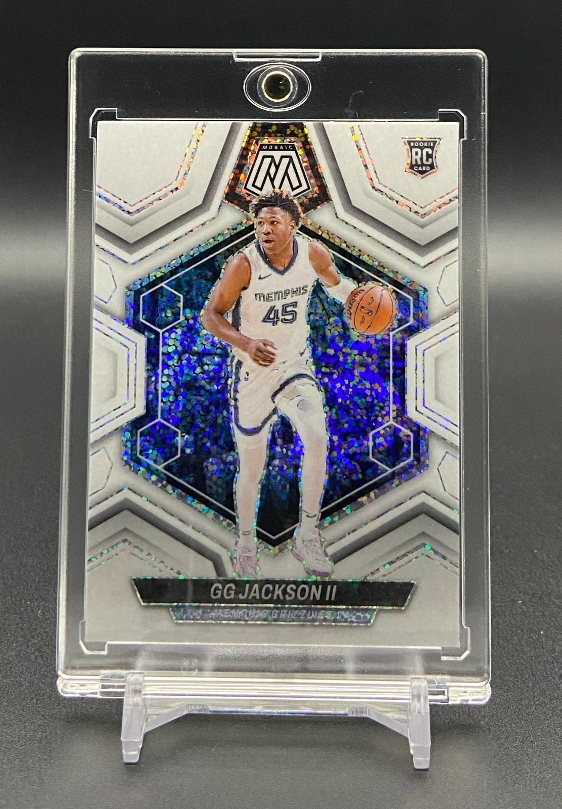 GG JACKSON II - 2023-24 Mosaic WHITE SPARKLE PRIZM ROOKIE RC #228 Grizzlies