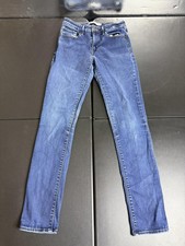 Levis Mid Rise Skinny Jeans Womens 8 Blue Med Wash Slim Stretch Denim 29x34