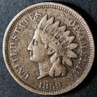 1859 INDIAN HEAD CENT - VF VERY FINE