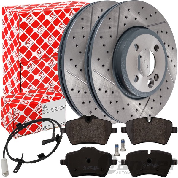 febi Gelochte Bremsscheiben 294Mm+ BelÄGe Vorne Passend FüR Mini Cooper S R55-59-image