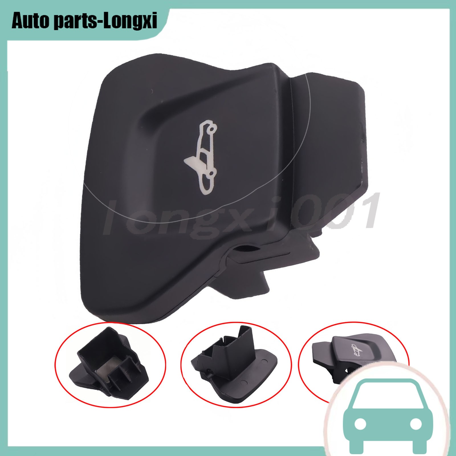 New 13M0434CP Black Right Side Door Control Switch Button for McLaren 570S 600LT
