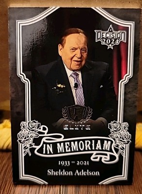 Decision 2024 Elite Sheldon Adelson In Memoriam #E25 Silver