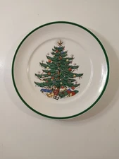 Bertson House Ltd NewYork 10" Dinner Plate Christmas Tree wGifts Made in England