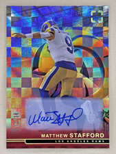 2025 Panini Photogenic Matthew Stafford Maroon FOTL auto /14 Los Angeles Rams