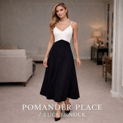 Pomander Place/Tuckernuck,Lorelai Maxi Colorblock  Dress Wedding Classic, Size M