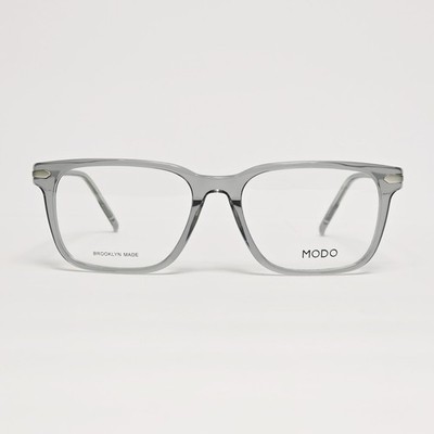 MODO Grant | Men's Handmade in Brooklyn | Square Glasses in Gray Crystal | 56mm
