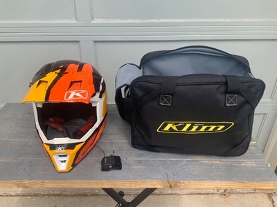 KLIM F5 Koroyd + MIPS Carbon Fiber Helmet w/ Sena mount clip & microphone & bag