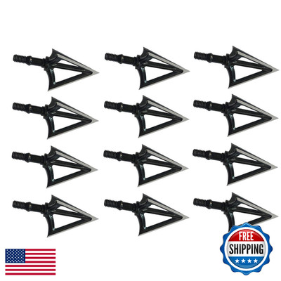 JIANZD Archery Broadheads 100 Grain Fixed Blades Stainless Steel X1 Hunting Broa