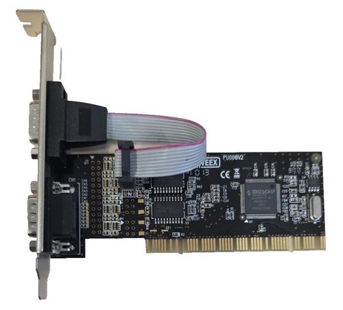 Sweex PU006V2 PCI Dual Serial Port Card 2x Comm Port RS232