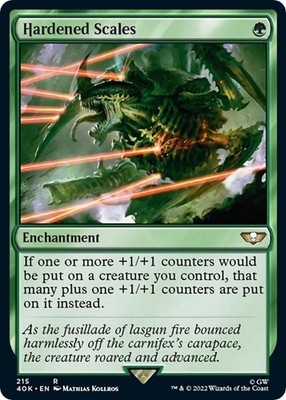 1x Hardened Scales - Universes Beyond: Warhammer 40,000 MTG
