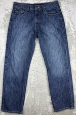 Calvin Klein Jeans 34x32 Relaxed Straight Blue Denim Mens