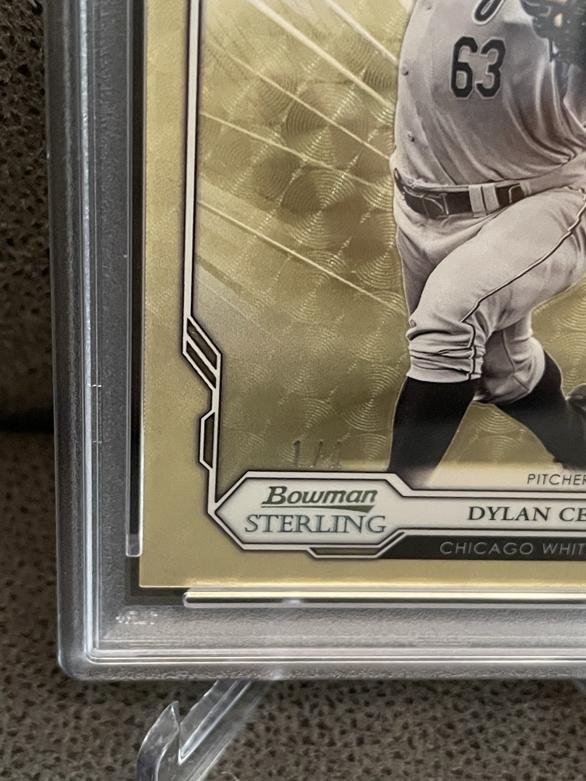 Dylan Cease 2019 Bowman Sterling Superfractor #1/1 One Of One White Sox PSA 10 view 2