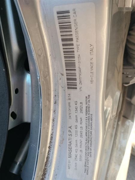 TRANSMISSION OEM 2015 MASERATI GHIBLI 1YR WRNTY