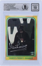 David Prowse Star Wars Signed 1980 Topps Empire Strikes Back #316 BGS 10 Card