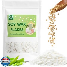 CHILLFLAME Soy Wax Flakes, Natural Candle Wax, Organic Soy Wax for Candle Mak