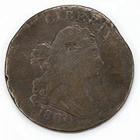 Photo of a 1800-P Half Cent from an eBay listing that sold on Jul 9, 2026