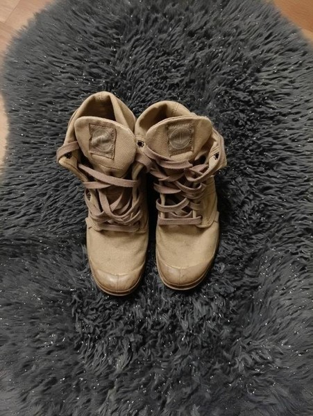 Women Palladium Boots Beige Textile 38.5