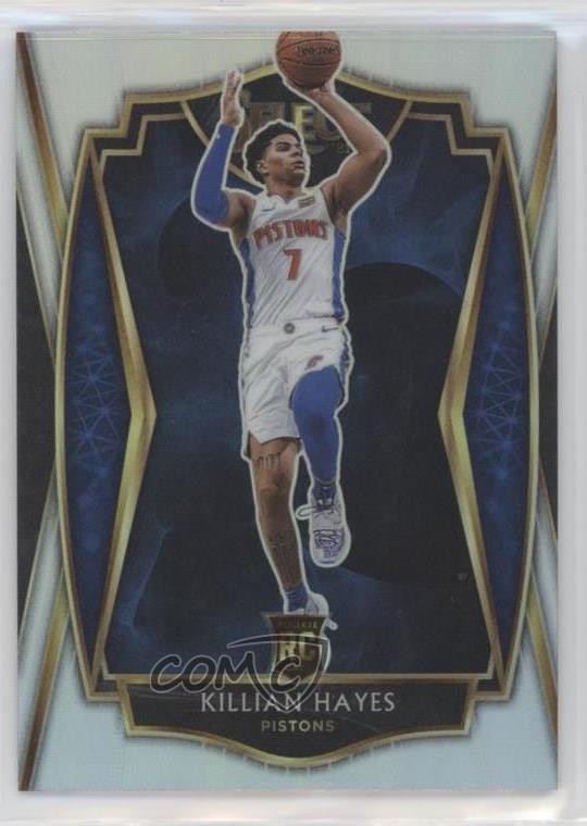 2020-21 Panini Select Premier Level Silver Prizm Killian Hayes #181 7y8