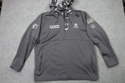 Notre Dame Fighting Irish Sweatshirt Mens 3XL Gray NCAA Football Colosseum OHT