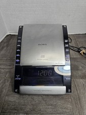 Sony Dream Machine ICF-CD7000 AM/FM CD Alarm Clock Tested Working Y2k
