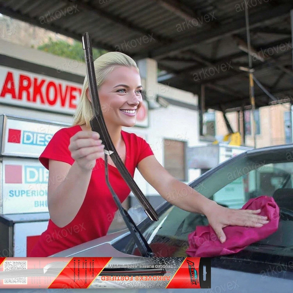Front Windscreen Wiper Blades For Foton Tunland 2012-2022 Ute Pair 20" + 20" Set - image 2 of 4