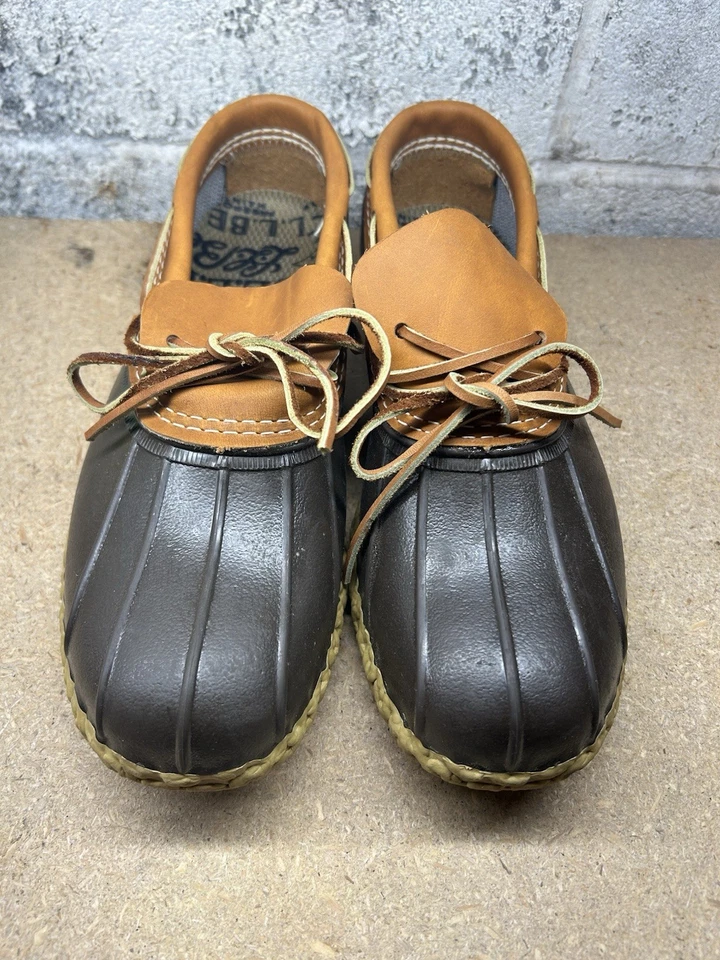 LL Bean Boots Gumshoes Cuero Bajo Goma Zapatos de Caza Para Hombre EE. UU. 9.5 Excelente Foto 3 de 4