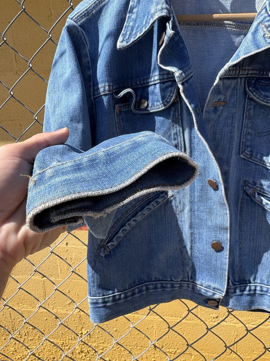 80s WRANGLER デニムジャケット ホワイト 3rd VINTAGE 80s WRANGLER デニムジャケット ホワイト 3rd VINTAGE