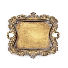 Vintage Small Gold Ring Dish, Birthday 5" x 5.3" x 4.5", 1pack