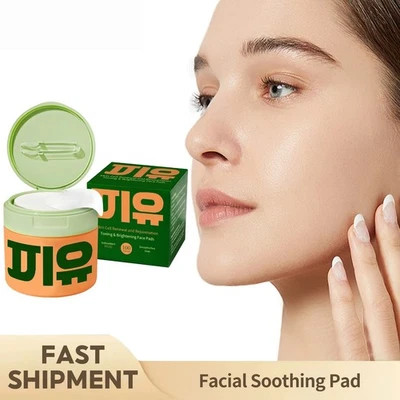 Jiyu Korean Skincare Anti-Aging, Dark Spot & Wrinkle Minimizing Toner Pads 100Pc