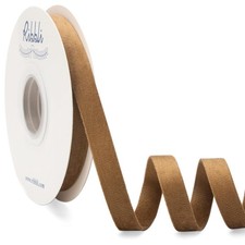 Brown Velvet Ribbon Double Faced 1/2 Inch 10-Yard Spool Khaki Velvet Ribbon U...