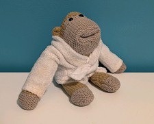 ​Official PG Tips Monkey Soft Toy Plush - White Dressing Gown Collectible GUC