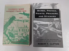 lot  2 Barbed Wire books Handbook & Pricing Guide Thomas Edward Turner 1969 2nd 