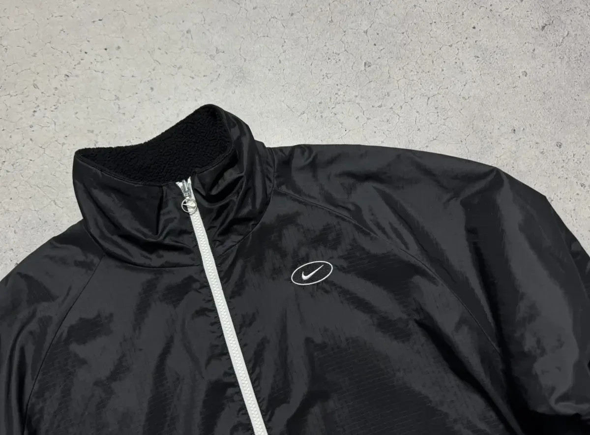 nike sportswear reversible sherpa jacket black