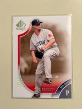 2009 Upper Deck SP Authentic JOSH BECKETT Silver Base #19! #'d/99