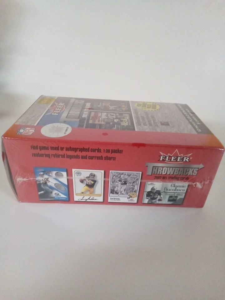 2002 Fleer Throwbacks NFL Football Trading Cards Sealed Box -# - Image 3 of 4