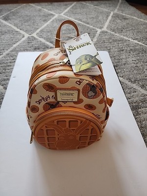 Loungefly Dreamworks Shrek Donkey Scented Waffle Mini Backpack. NWT