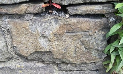 Photo 6x4 Ordnance Survey Cut Mark Ferndale/SS9996 This OS cut mark can  c2017
