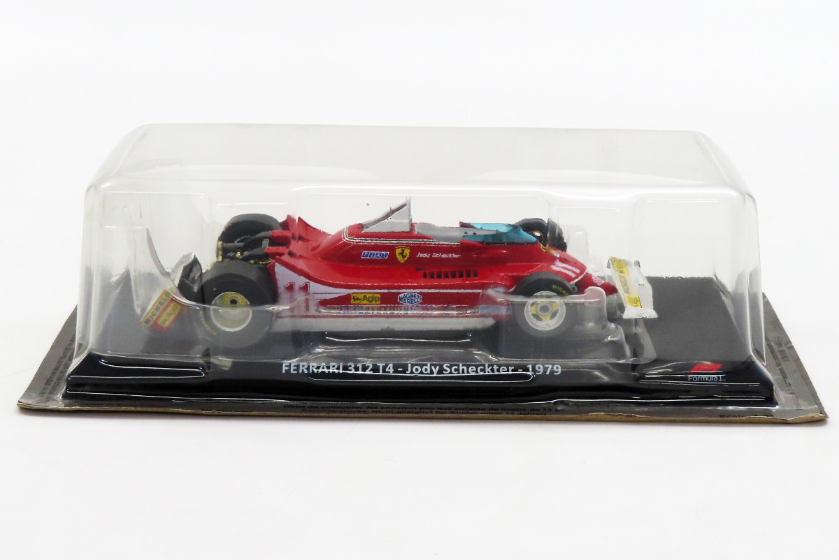 Minicar 1/24 Ferrari 312 T4 Jody Scheckter 1979 11 Red White Big Scale F1