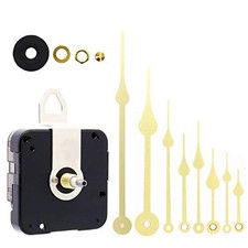 TIKROUND 12888 Quartz DIY Wall Clock Movement thread length 5/16 inch Gold