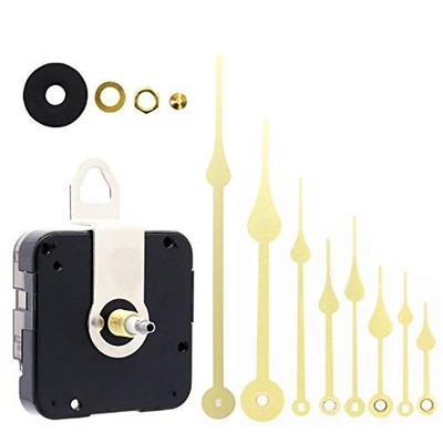 TIKROUND 12888 Quartz DIY Wall Clock Movement thread length 5/16 inch Gold