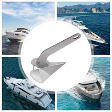 17 lb 8 kg 316 Stainless Steel Delta Style Boat Anchor, Boats from 22-30 ft*